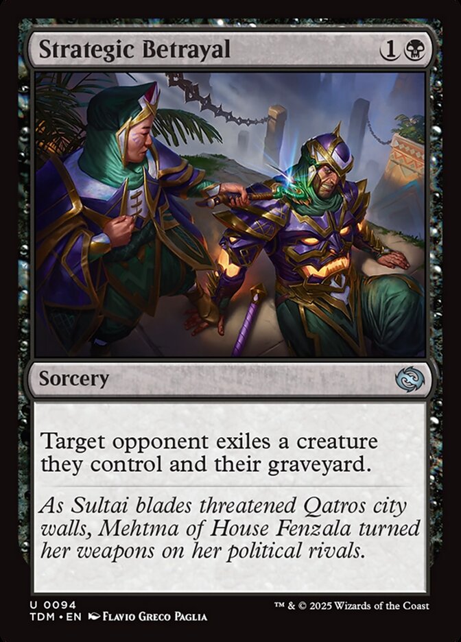 Strategic Betrayal - (Foil): Tarkir: Dragonstorm