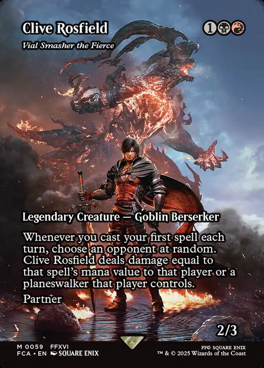 Vial Smasher the Fierce (Clive Rosfield) (Borderless): Final Fantasy: Through the Ages