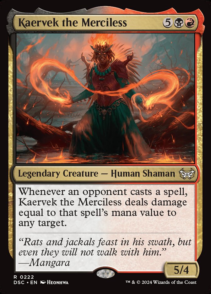 Kaervek the Merciless: Duskmourn: House of Horror Commander