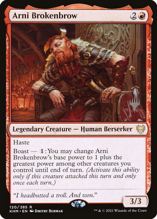 Arni Brokenbrow (Promo Pack) (Kaldheim) - (Foil): Kaldheim Promos
