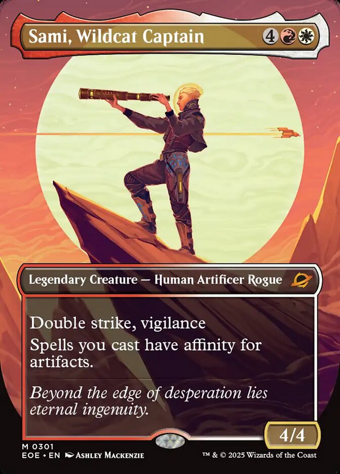 Sami, Wildcat Captain (Borderless) - (Foil): Edge of Eternities