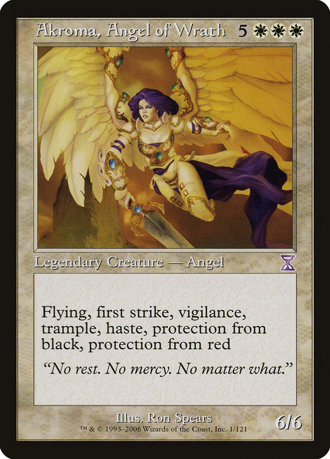 Akroma, Angel of Wrath - (Foil): Time Spiral Timeshifted