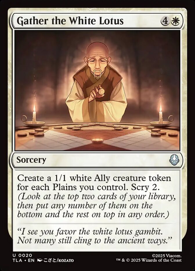 Gather the White Lotus - (Foil): Avatar: The Last Airbender