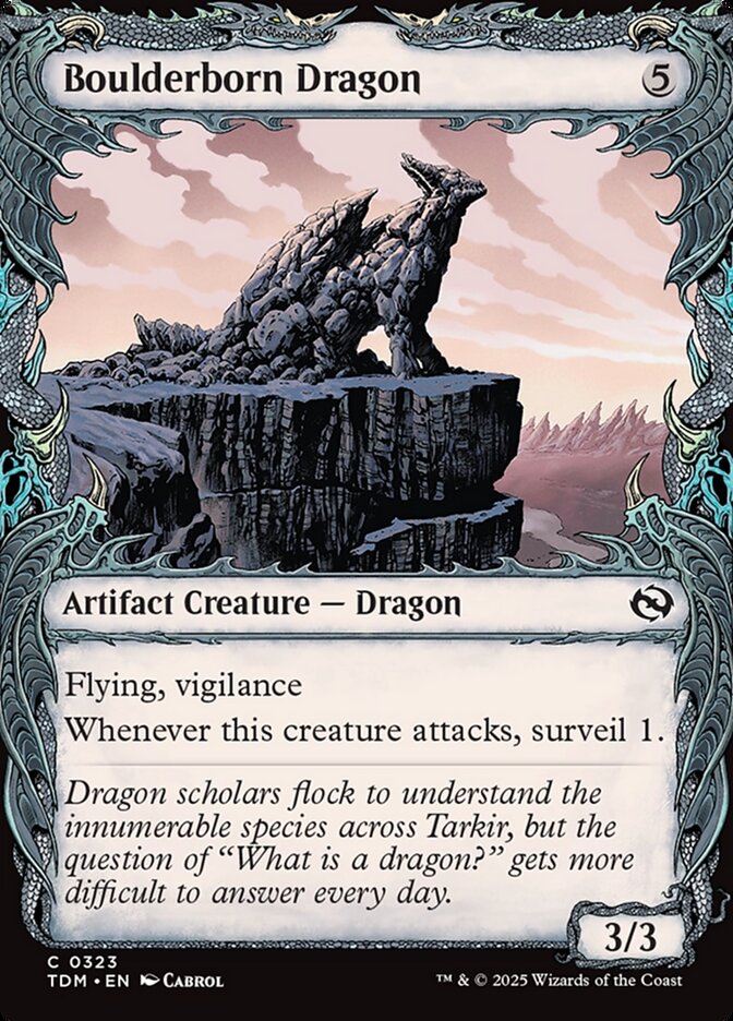 Boulderborn Dragon (Showcase): Tarkir: Dragonstorm