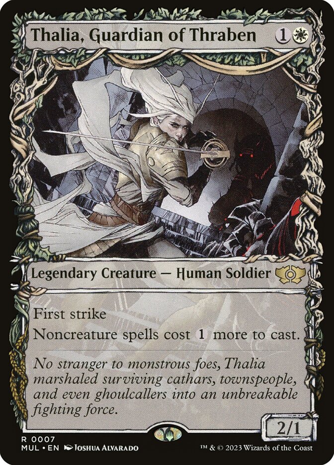 Thalia, Guardian of Thraben (Showcase) - (Foil): Multiverse Legends
