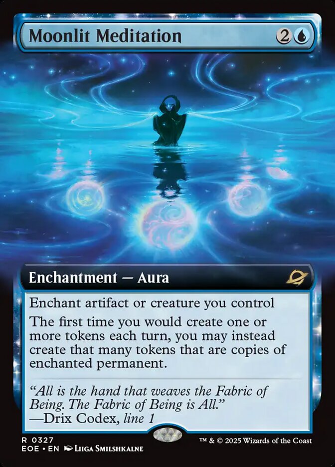 Moonlit Meditation (Extended Art) - (Foil): Edge of Eternities
