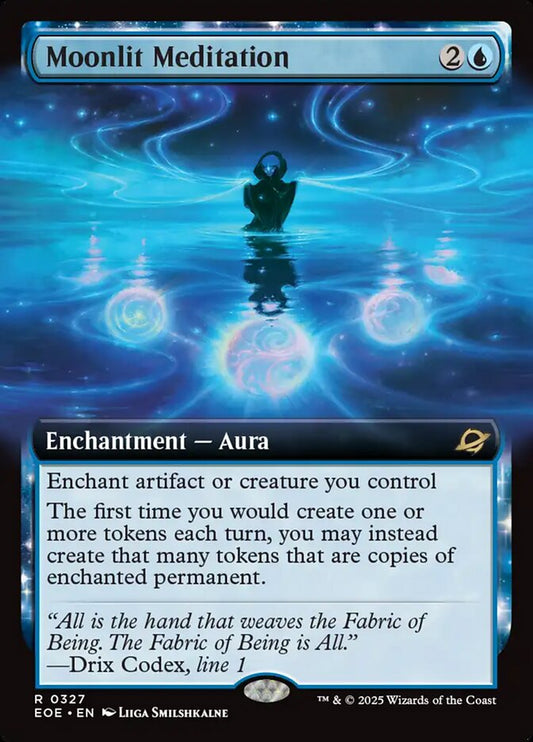 Moonlit Meditation (Extended Art) - (Foil): Edge of Eternities