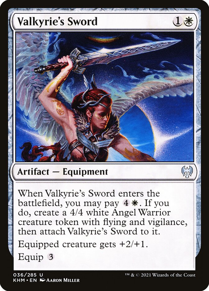 Valkyrie's Sword - (Foil): Kaldheim
