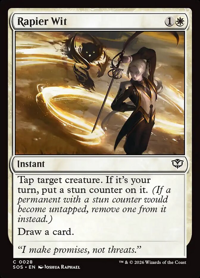 Rapier Wit - (Foil): Secrets of Strixhaven
