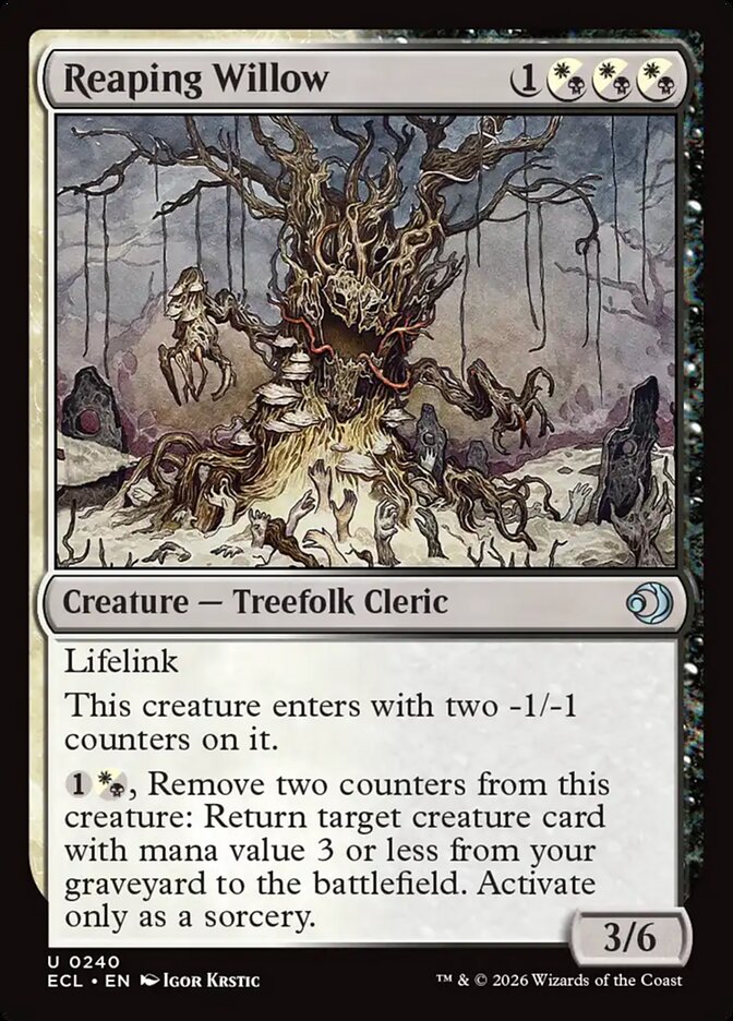 Reaping Willow - (Foil): Lorwyn Eclipsed