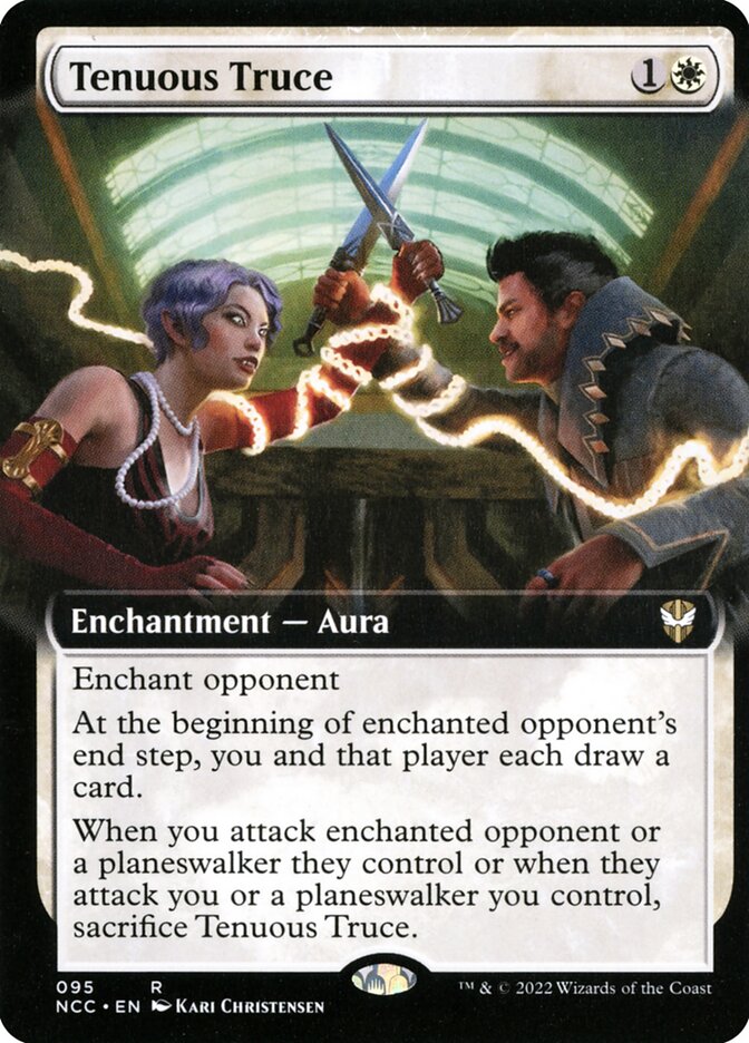 Tenuous Truce (Extended Art) - (Foil): New Capenna Commander
