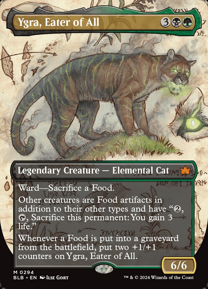 Ygra, Eater of All (Borderless) - (Foil): Bloomburrow