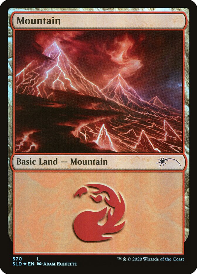 Mountain (Secret Lair) (#570) - (Foil): Secret Lair Drop