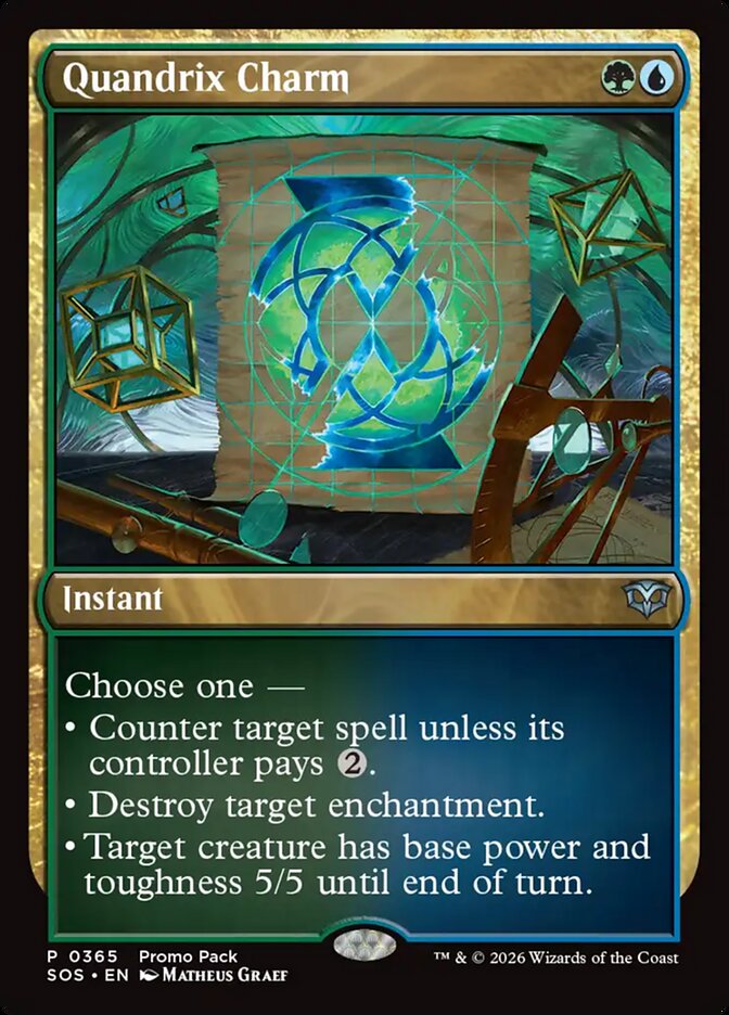 Quandrix Charm - (Foil): Secrets of Strixhaven