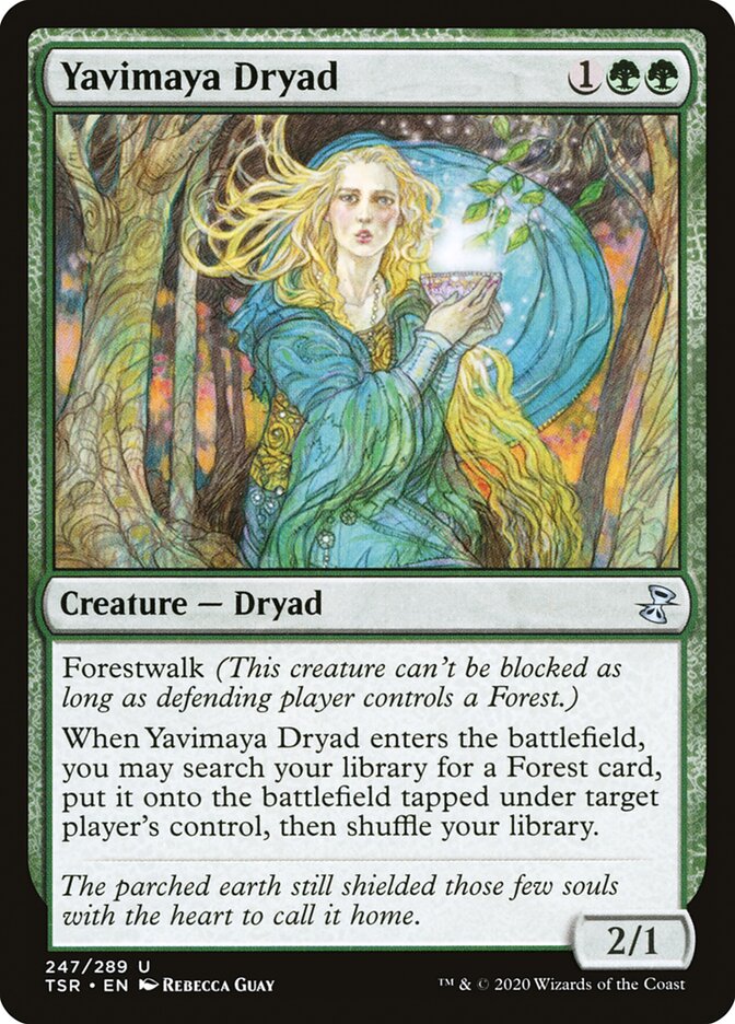 Yavimaya Dryad - (Foil): Time Spiral Remastered