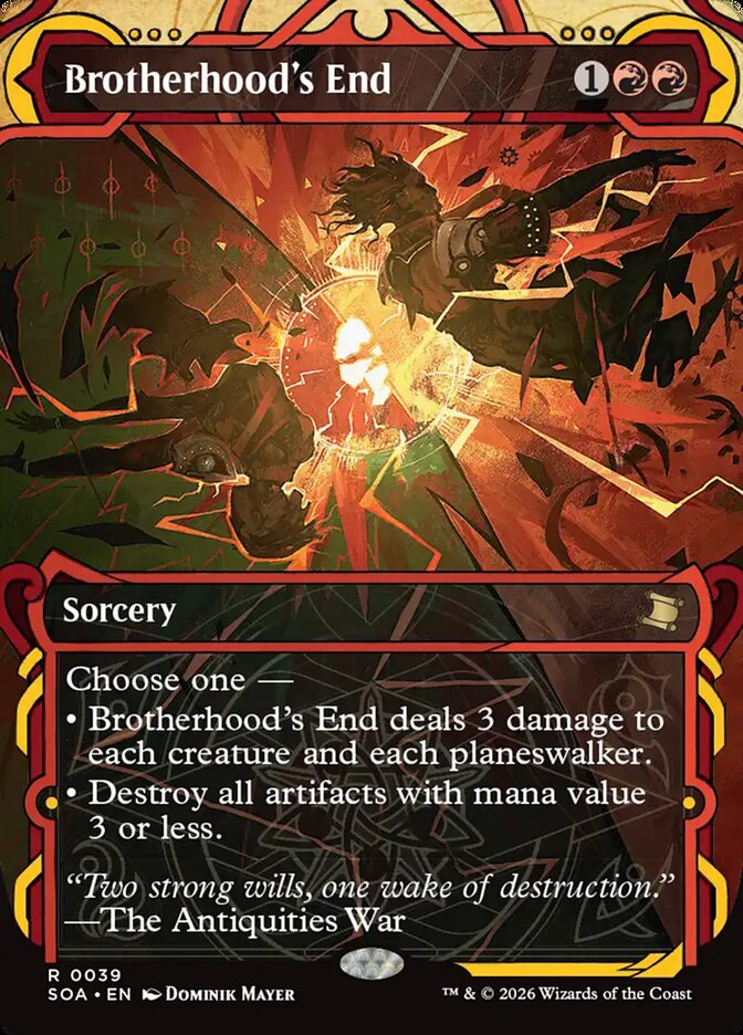 Brotherhood's End - (Foil): Secrets of Strixhaven Mystical Archive