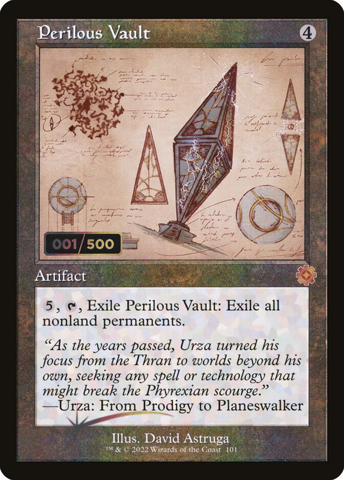 Perilous Vault (#101) (Retro Frame) - (Foil): The Brothers' War Retro Artifacts