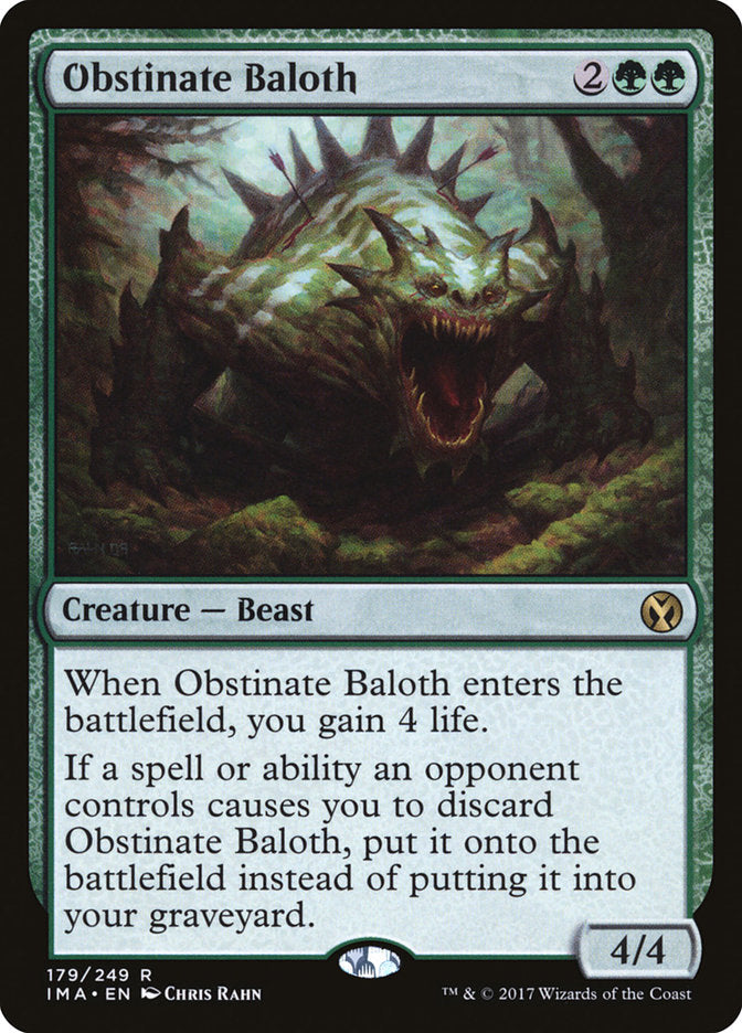 Obstinate Baloth - (Foil): Iconic Masters