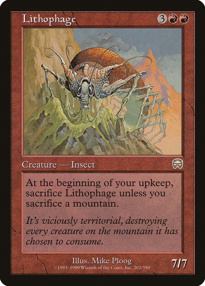 Lithophage - (Foil): Mercadian Masques