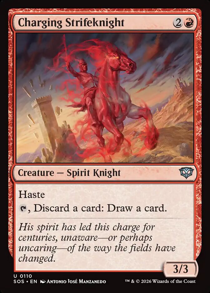 Charging Strifeknight - (Foil): Secrets of Strixhaven