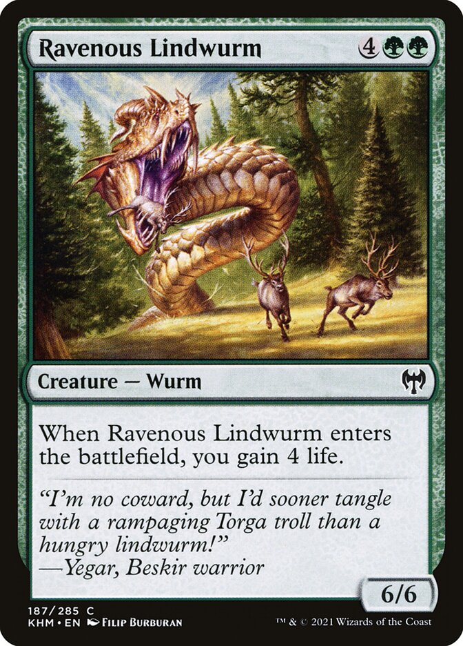 Ravenous Lindwurm - (Foil): Kaldheim