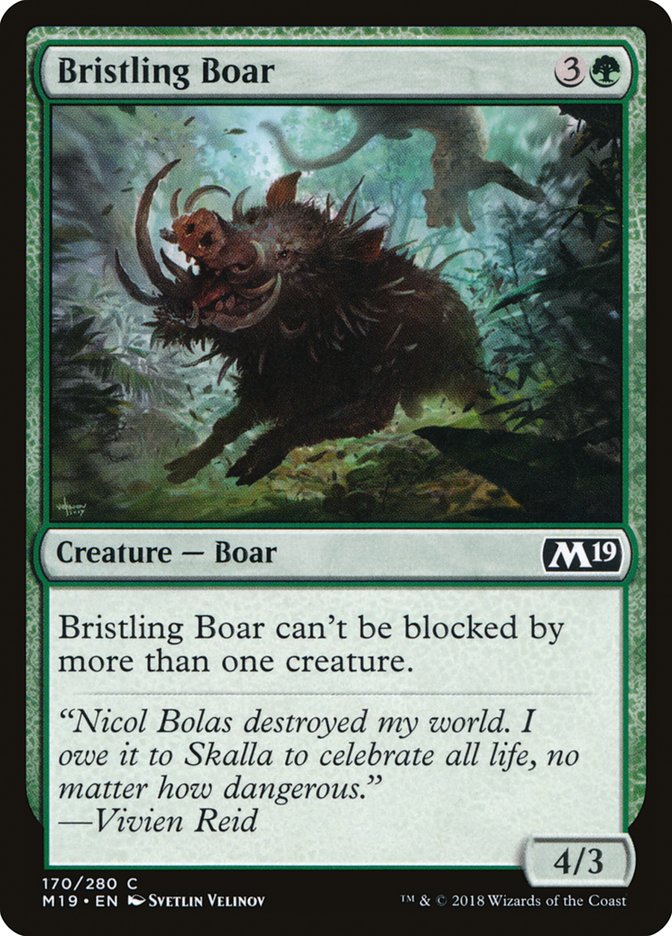 Bristling Boar: Core Set 2019