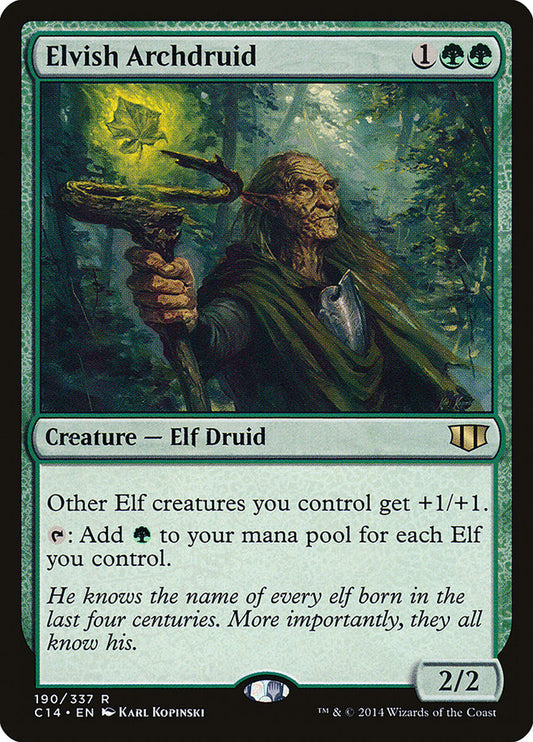 Elvish Archdruid: Commander 2014