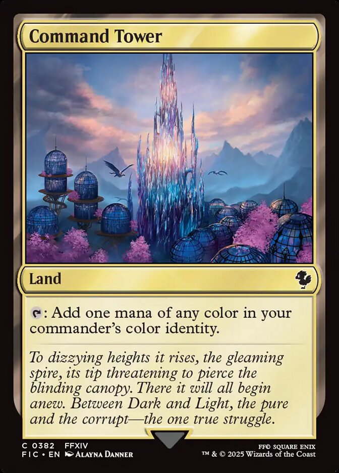 Command Tower (#382) (Surge Foil) - (Foil): Final Fantasy Commander