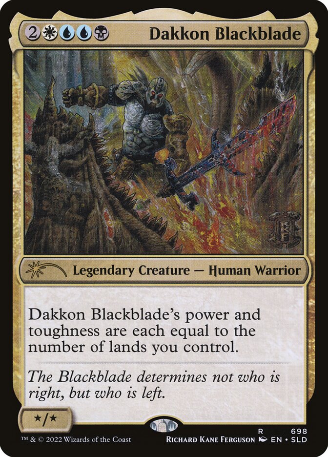 Dakkon Blackblade (Secret Lair) (Left-Handed) - (Foil)