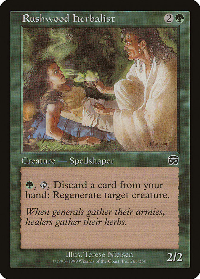 Rushwood Herbalist - (Foil): Mercadian Masques