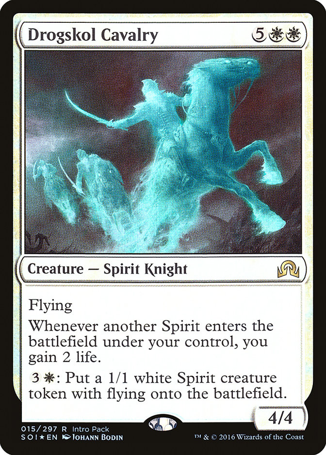 Drogskol Cavalry (Intro Pack) - (Foil): Shadows over Innistrad Promos
