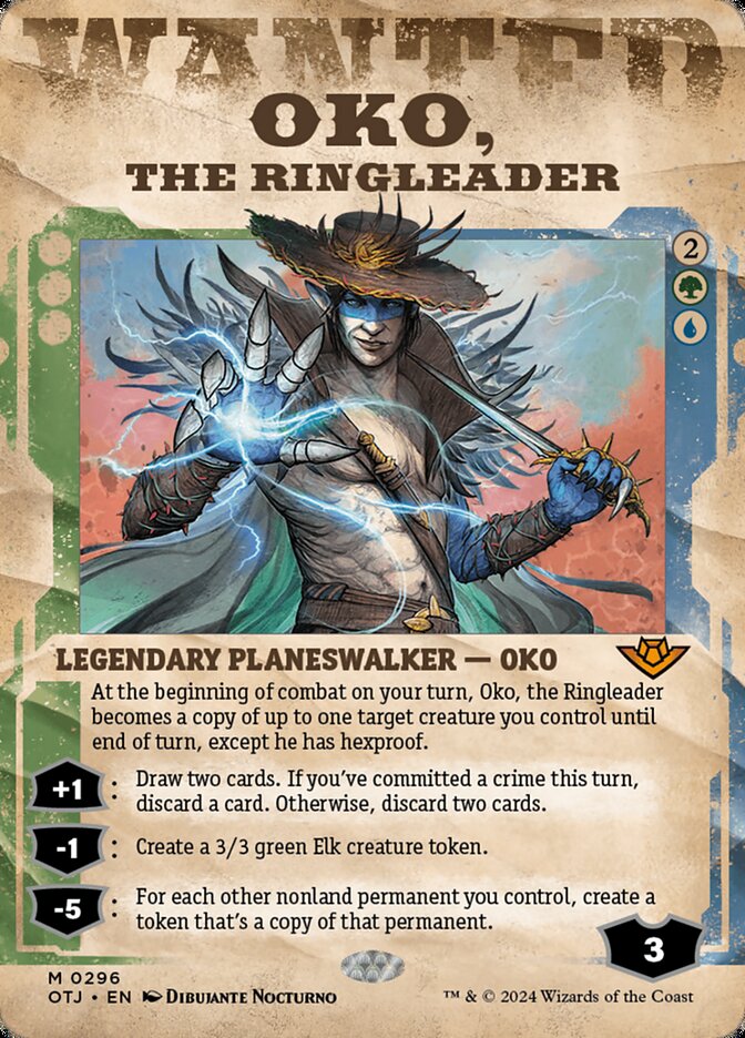Oko, the Ringleader (#296) (Showcase) - (Foil): Outlaws of Thunder Junction