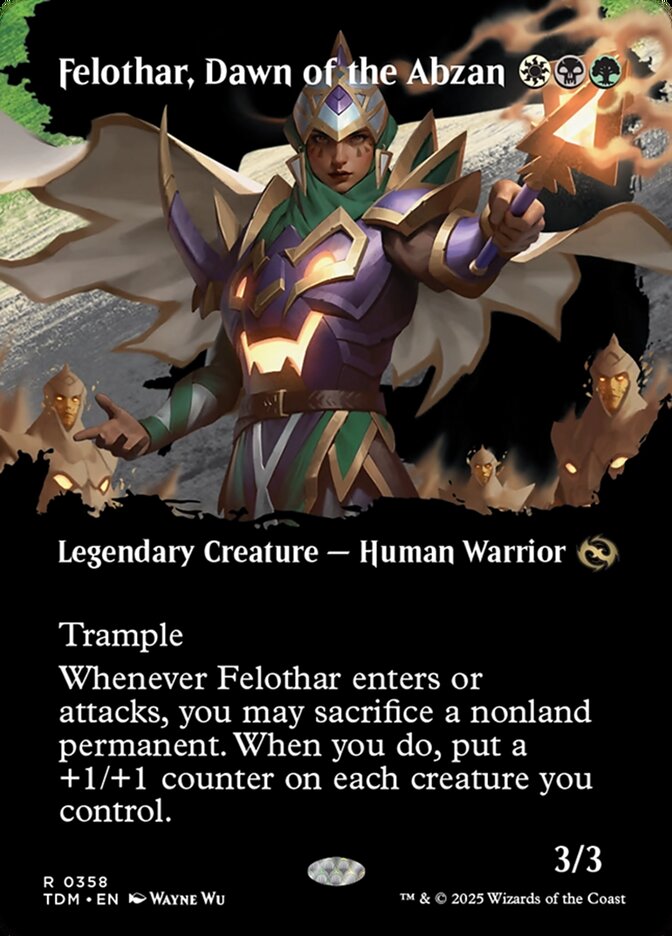 Felothar, Dawn of the Abzan (Borderless): Tarkir: Dragonstorm