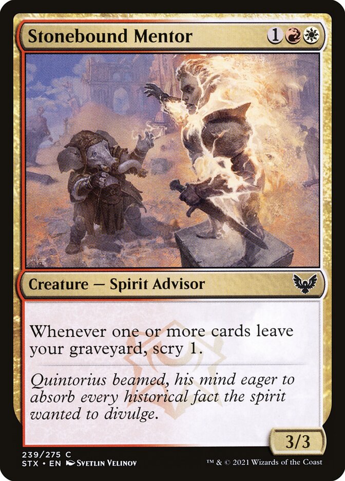 Stonebound Mentor - (Foil): Strixhaven: School of Mages