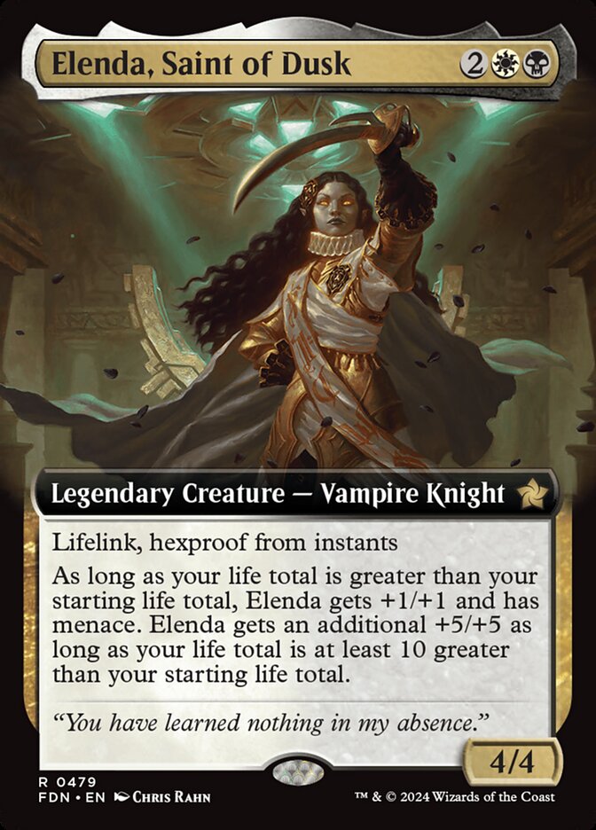 Elenda, Saint of Dusk (Extended Art) - (Foil): Foundations