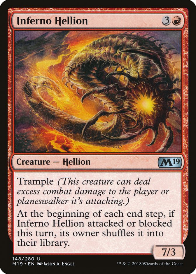 Inferno Hellion - (Foil): Core Set 2019
