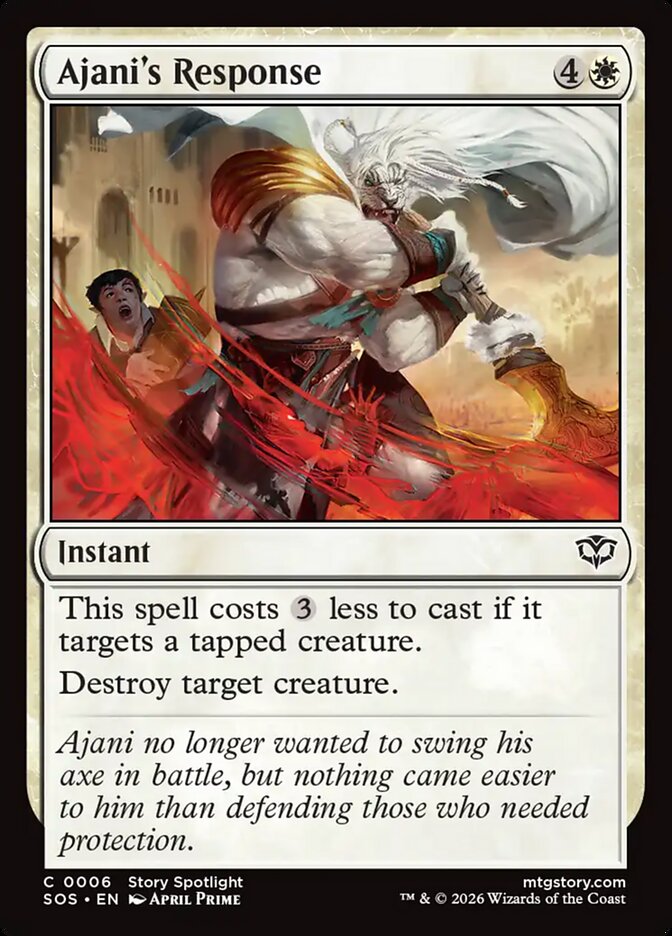 Ajani's Response: Secrets of Strixhaven