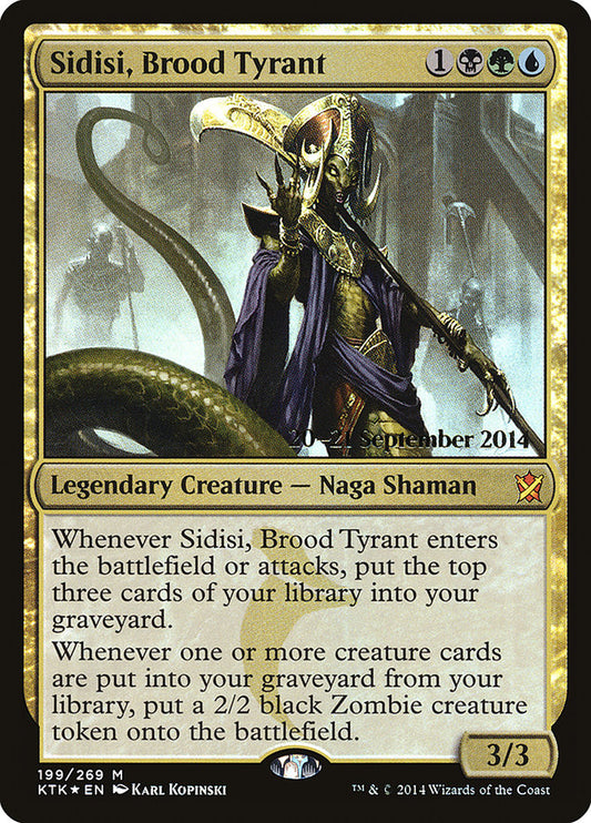 Sidisi, Brood Tyrant (Prerelease) (Khans of Tarkir) - (Foil): Khans of Tarkir Promos