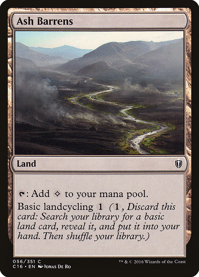 Ash Barrens: Commander 2016