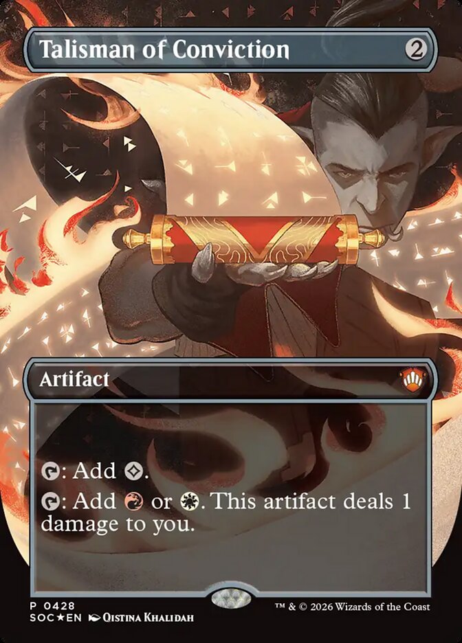 Talisman of Conviction - (Foil): Secrets of Strixhaven Commander