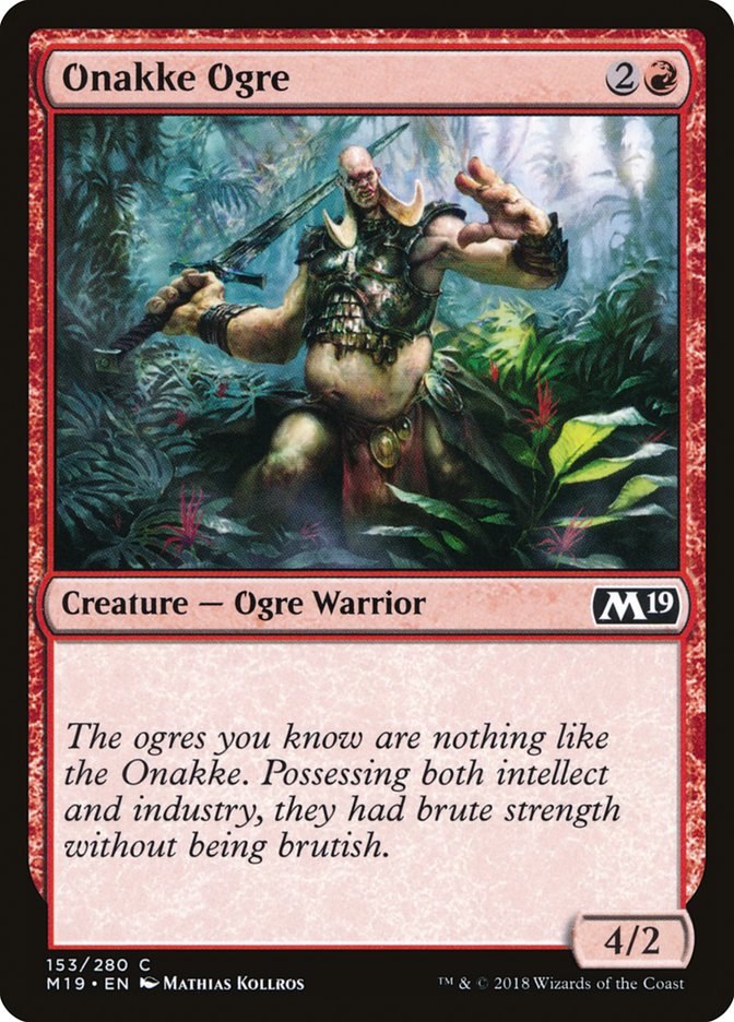 Onakke Ogre - (Foil): Core Set 2019