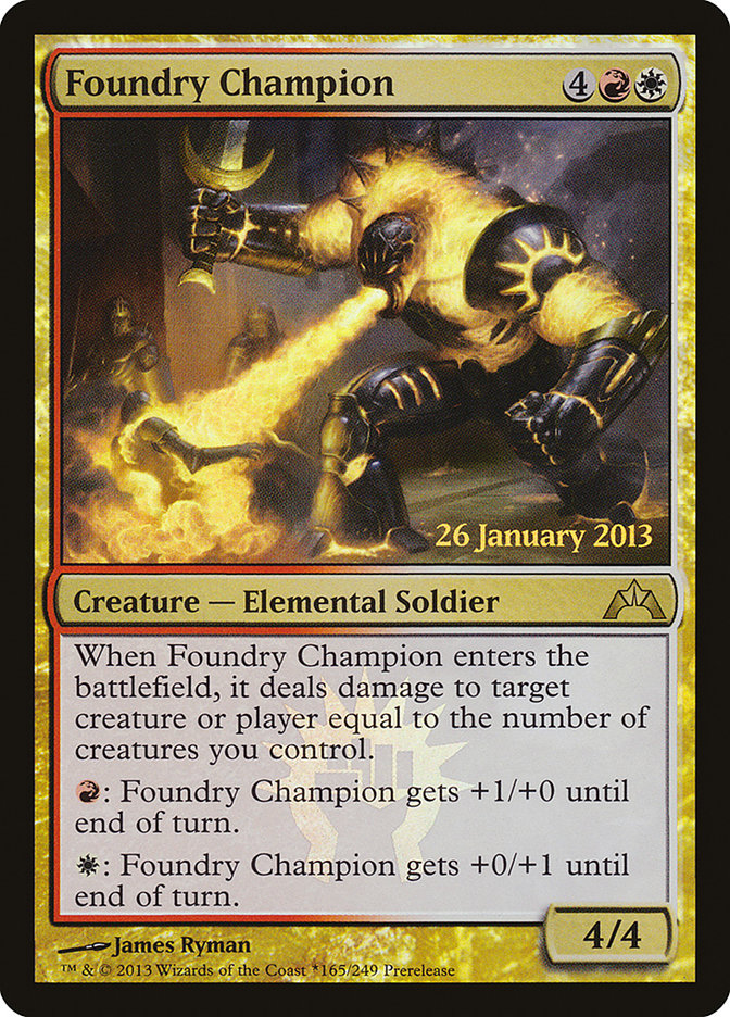 Foundry Champion (Prerelease) (Gatecrash) - (Foil): Gatecrash Promos