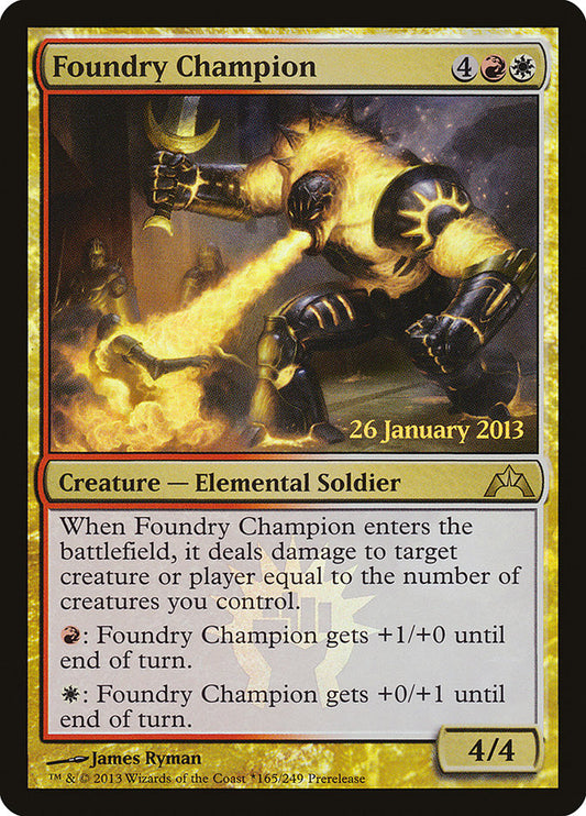 Foundry Champion (Prerelease) (Gatecrash) - (Foil): Gatecrash Promos