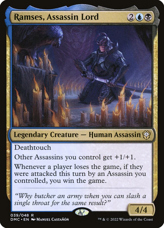 Ramses, Assassin Lord: Dominaria United Commander