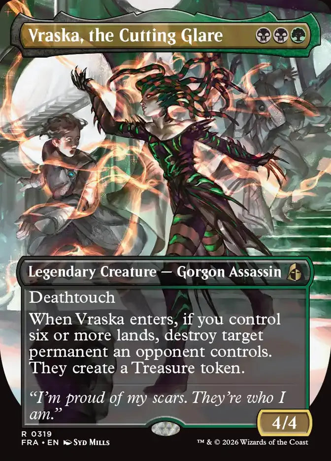 Vraska, the Cutting Glare (Borderless) (#319)