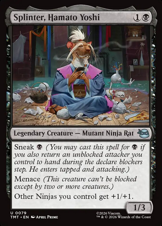 Splinter, Hamato Yoshi - (Foil): Teenage Mutant Ninja Turtles