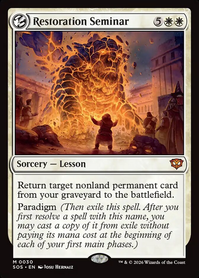 Restoration Seminar: Secrets of Strixhaven