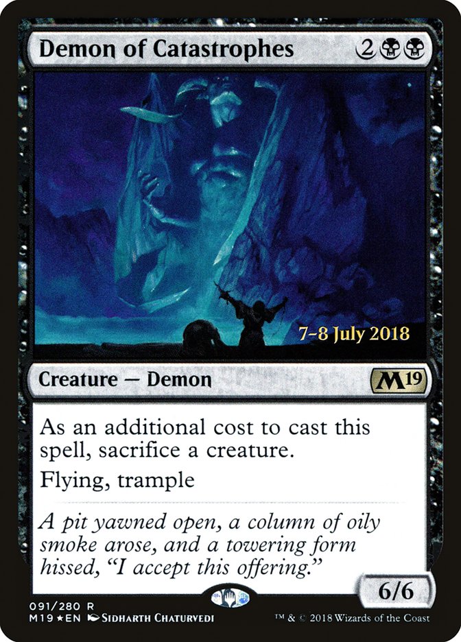 Demon of Catastrophes - (Foil): Core Set 2019 Promos