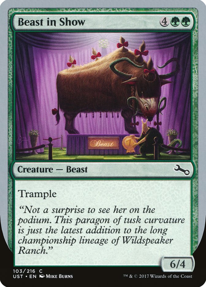 Beast in Show (Thragtusk) - (Foil): Unstable