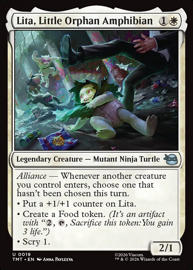 Lita, Little Orphan Amphibian: Teenage Mutant Ninja Turtles